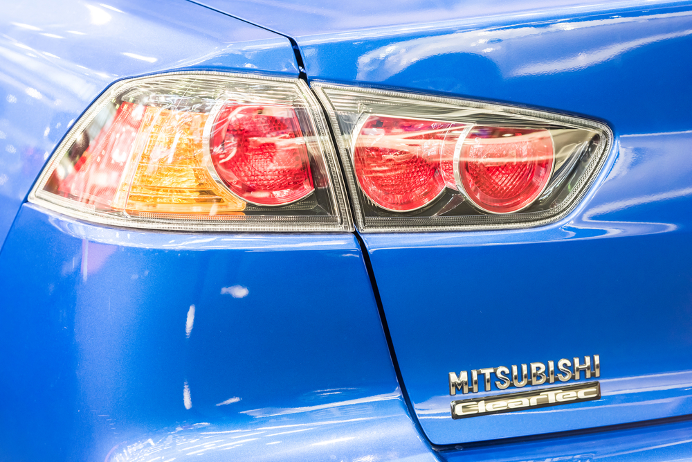 Close Up Image of Mitsubishi Tail Light 